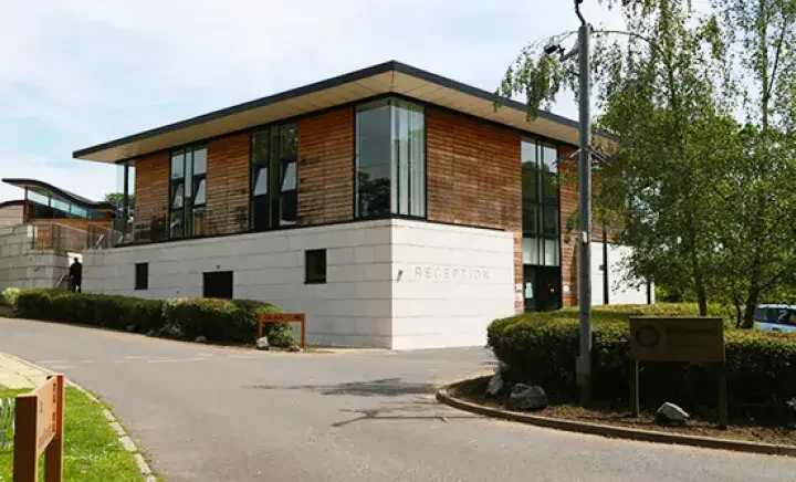 Reception building and grounds at Battersea Old Windsor