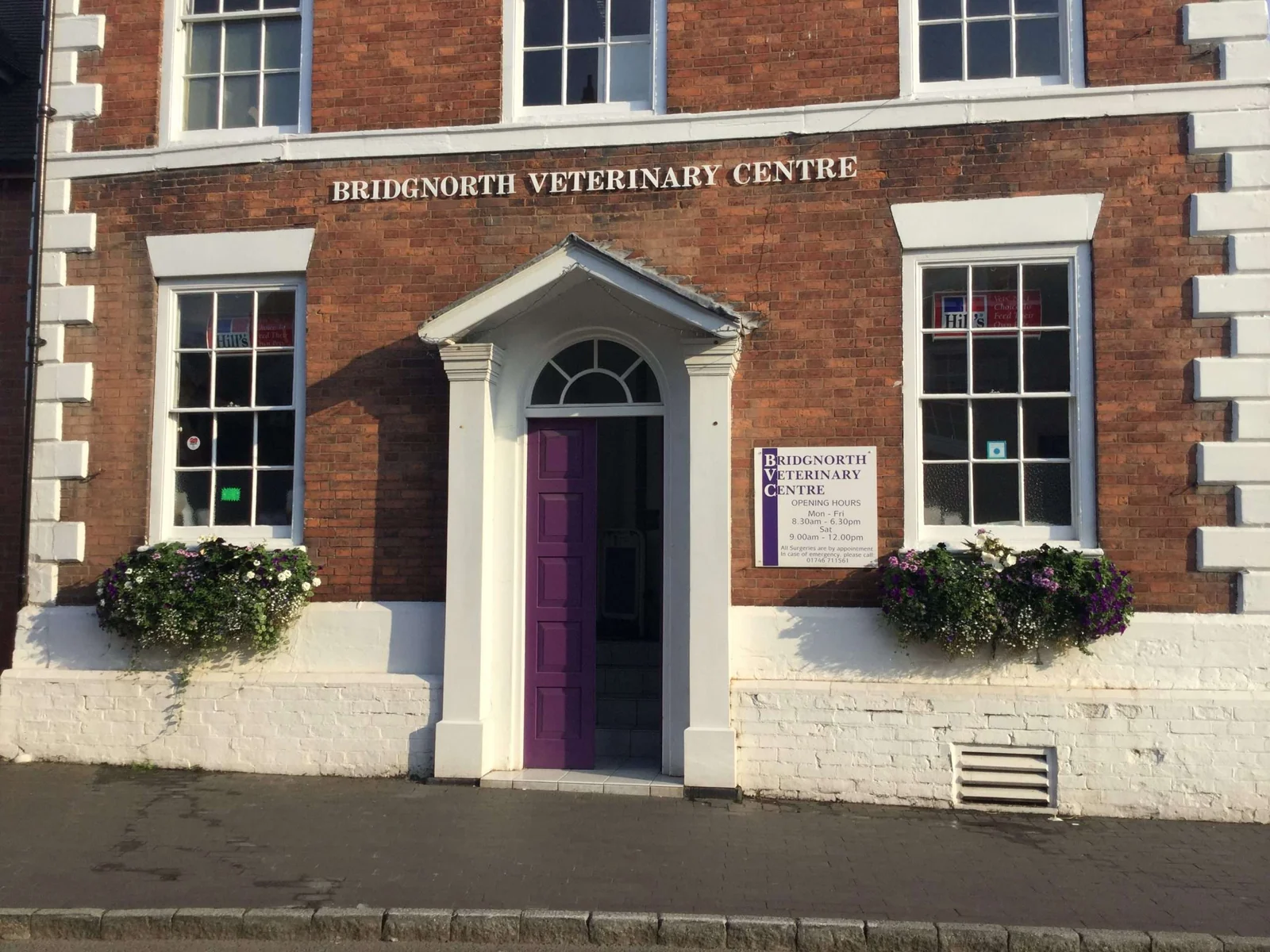 Bridgnorth Veterinary Centre entrance on Whitburn Street