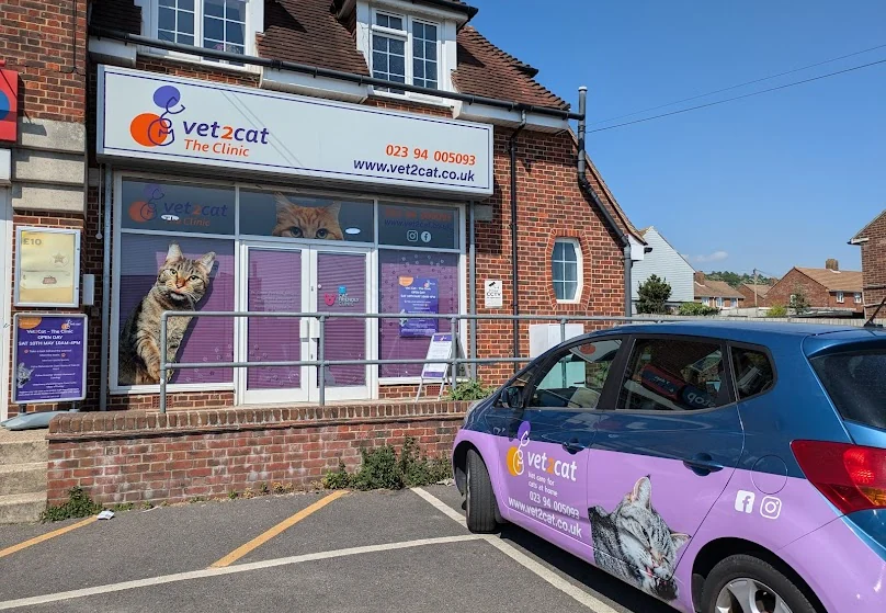 Street frontage of Vet2cat with the practice vehicle