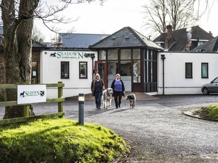 Entrance to Seadown Veterinary Hospital in Hythe