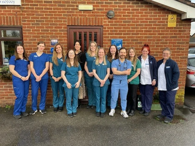 Heathside Veterinary Surgery team outside the practice