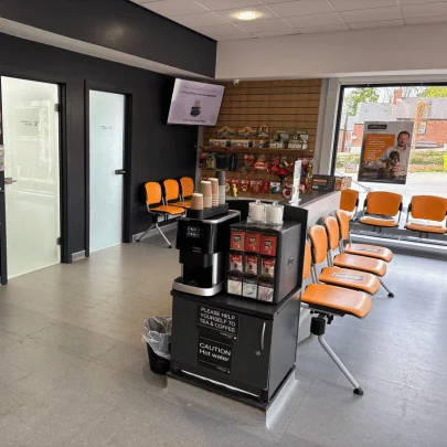The Pet Vet Barnsley reception and waiting area