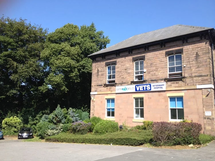 Springfield Veterinary Hospital exterior, home of MiNightVet Rotherham