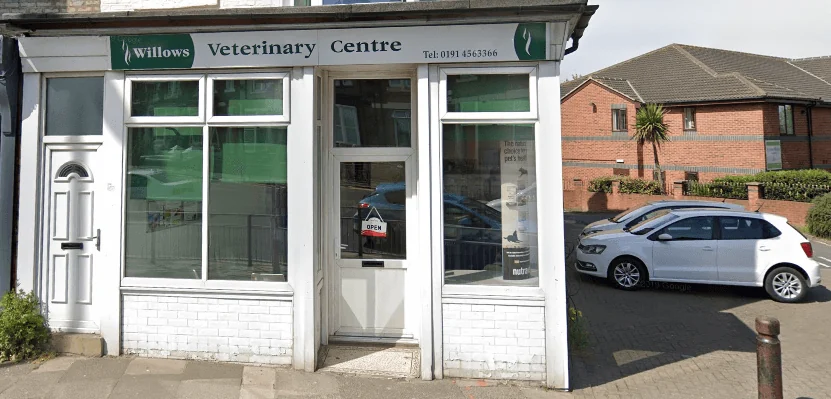 Street frontage of Willows Veterinary Centre in South Shields