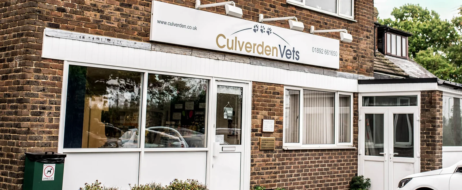 Culverden Vets Crowborough surgery exterior and entrance