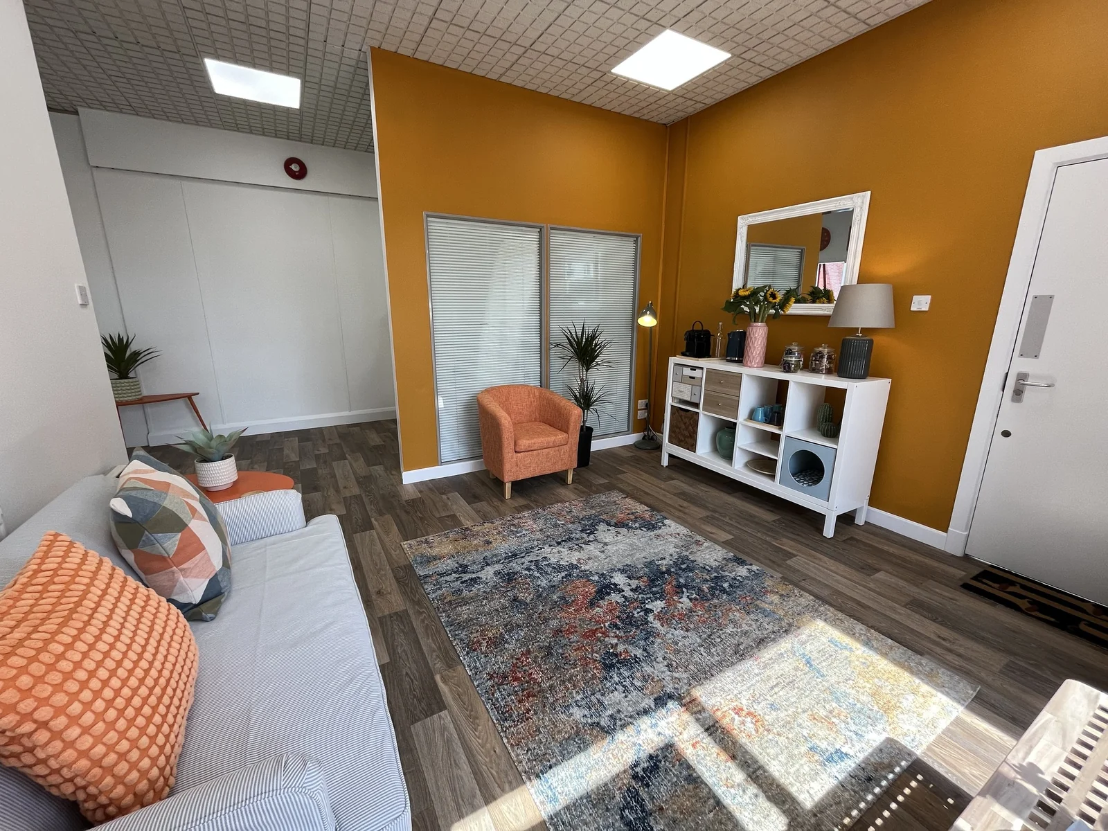 Comfortable consultation and waiting room at The Vet Room in Ware