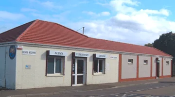 Albyn Veterinary Centre frontage in Broxburn