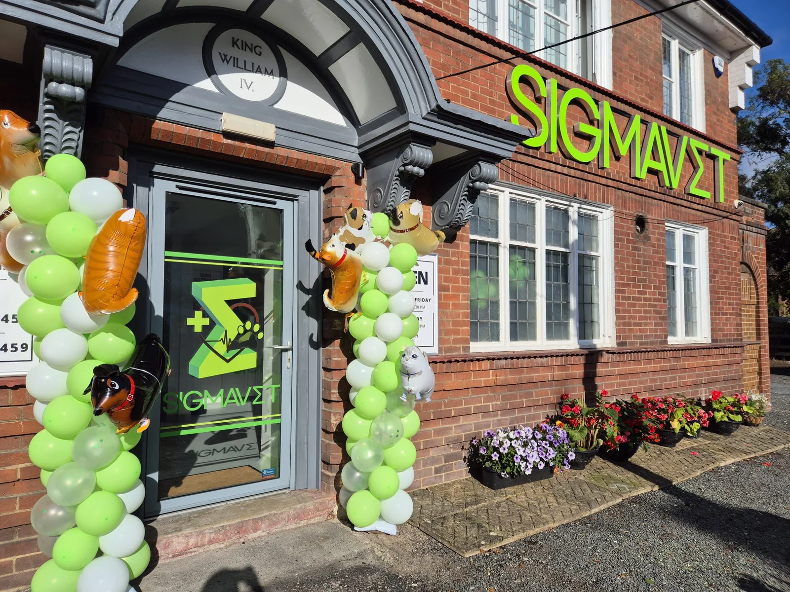 SigmaVet practice entrance on High Street in March
