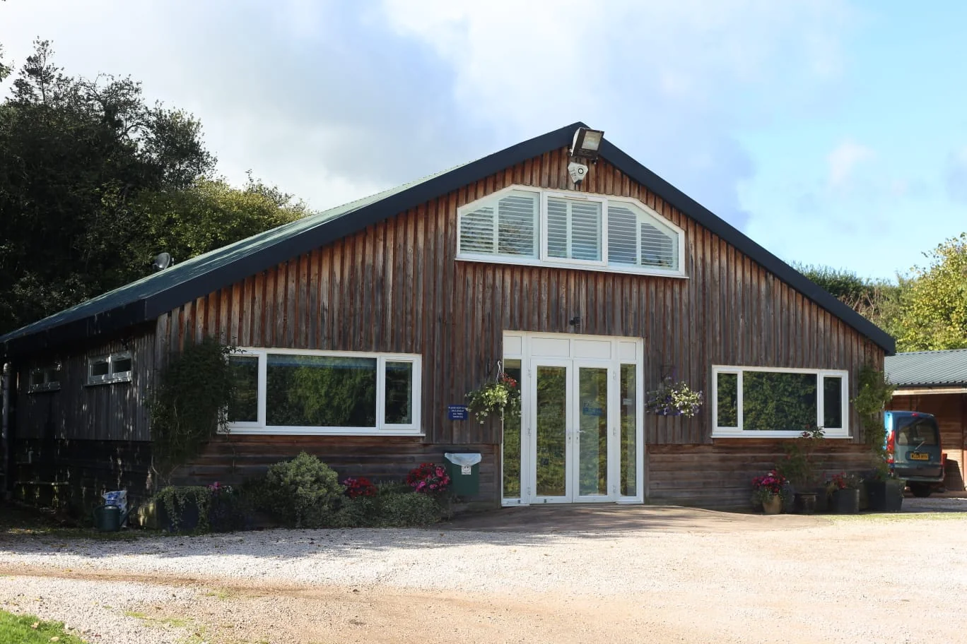 Exterior and entrance of Ridge Referrals at Jubilee Barn near Dawlish